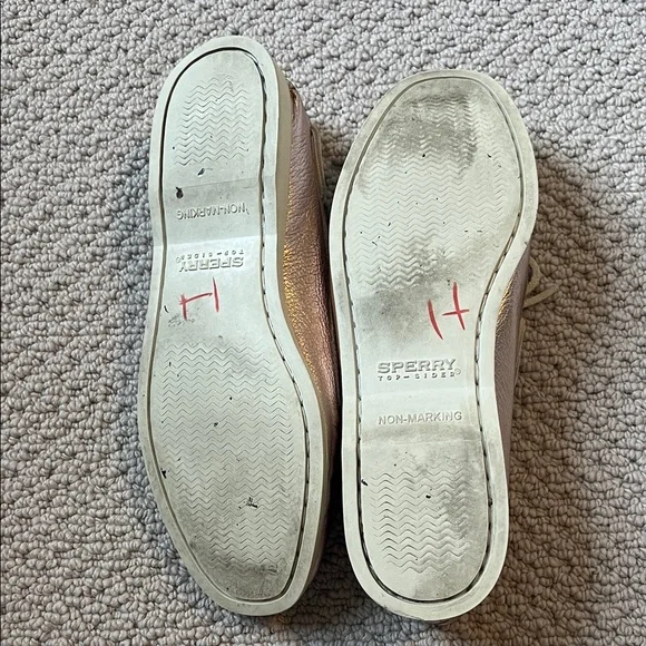 Metallic light pink Sperry Boat Shoes - Picture 7 of 7